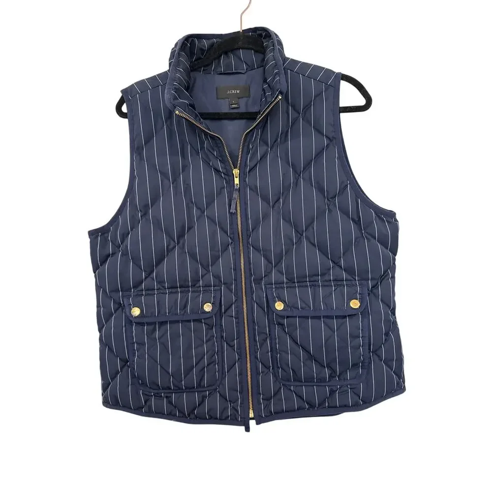 J. Crew Excursion Down Quilted Puffer Vest, L - Picture 2 of 7